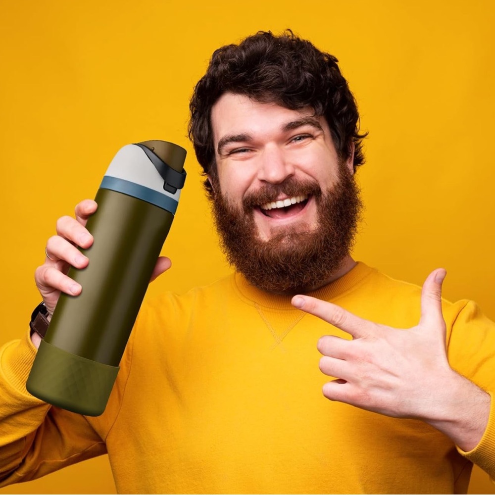5for$10 Olive Green Silicone Water Bottle Boot Owala 24oz Protective Bottom Boot